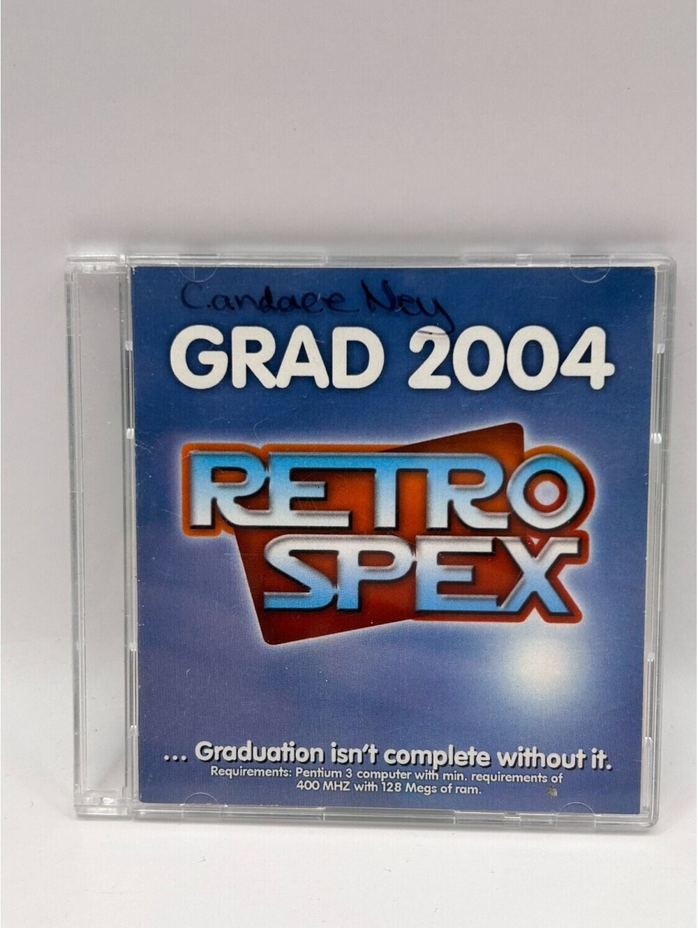 Retro Spex Grad 2004 McNally PC Cd-rom software disc high school graduation